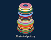Illustrated pottery.