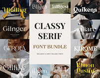 Classy Serif Font Bundle