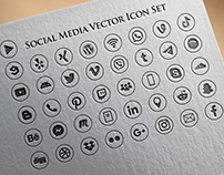 41 Icons Social Media Vector pack
