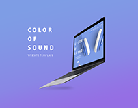 Color of sound website template