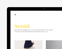 Arnold. - Minimal Portfolio WordPress Theme
