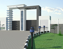 Unilever factory gate & boundary wall Design, Khanewal