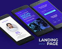 UX/UI Design | Landing Page Social Media