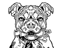 dog graphic logo