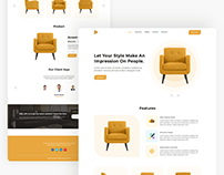 Furniture: Single Product Landing page