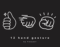 Free 12 Hand Gesture Vector Illustration