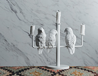 Parrot X Candle Holder