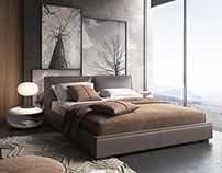 Polyviz Br bedroom | corona render