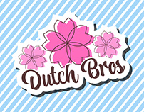 Dutch Bros Spring Sticker