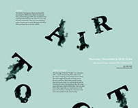 Typographic Music Poster: In The Air Tonight