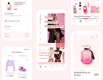 E-commerce mobile app of the Victoria Secret