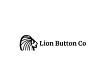Lion Button Graphic Design
