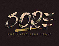 Free Sore Brush Font