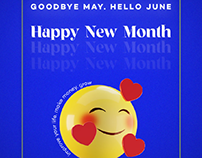 Welcome to June. New month design