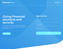 Financial Solution and Security - Website UI