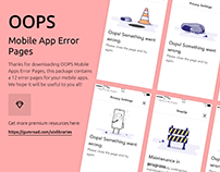 Mobile Apps Error Pages and Maintenance Pages