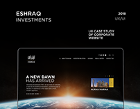 Eshraq UI/UX Case study of Corporate website