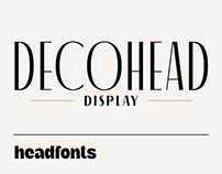 Decohead Display Art Deco Font