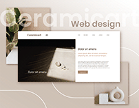 Web Desing for Ceramic Studio