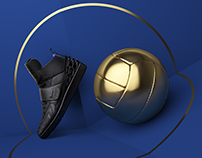 NIKE F.C. | 3D Golden balls in the real world