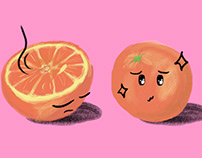 Pintura digital - Cute fruits