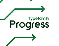 Progress font (1 style free)