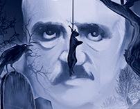 2019 SciFiNow Mag- Edgar Allan Poe- Vector Commission