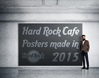 Hard Rock Cafe posters made in 2015