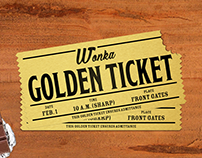 Wonka-alike Golden ticket