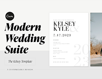 The Kelsey Template | Canva Wedding Invite Template