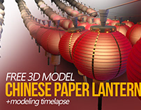 FREE 3D MODEL : Chinese Paper Lantern