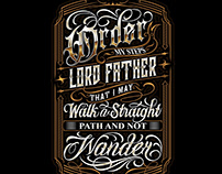 Lettering Order My Steps Lord Father That I May ...