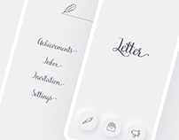 Letter - UX/UI Mobile App Design