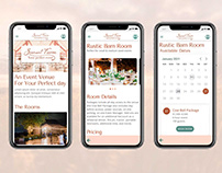 Sunset Farm - UX/UI Case study for event venue app