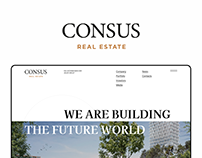 Consus - real estate agency website redesign