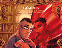 Artistic synthesis of the Gemini sign
