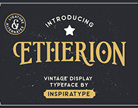 Free* Etherion – Vintage Display Font