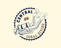 Logo Design for Central Coral Diving