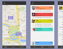 Team Tracker App - Mockup