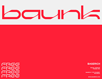 Baunk Typeface - FREE