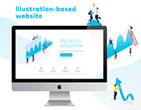 Illustration-based website