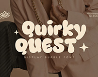 Quirky Quest - Display Bubble Font