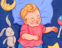 Sleeping Baby - Procreate Illustration