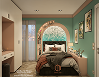 Girl Bedroom Interior Design .