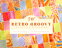 70 Retro Groovy Hippie Patterns