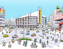 Works | Tokyo Metro Tax Bureau Posters February 2021