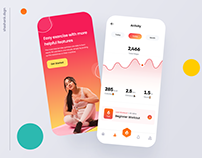 Health & Workout App 🔥 - Mobile UI