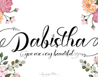 FREE | Dabistha - Elegant Modern Calligraphy