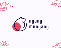 Nyany Munyany – Japanese Minimal Cat Logo