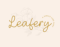 Leafery - a Single Line Font